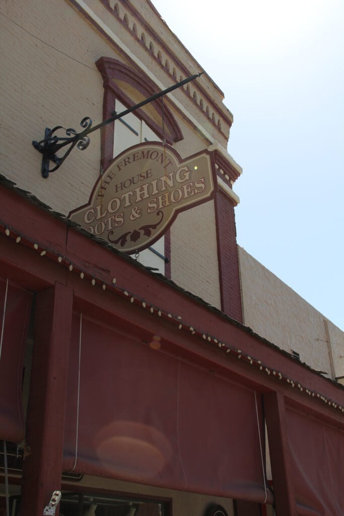 exterior of store facade and sign