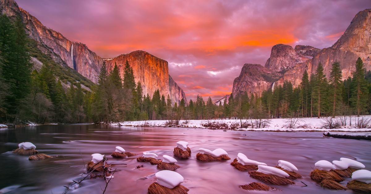 Yosemite Valley Winter Sunset